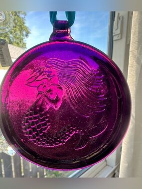 Mermaid Figure Hanging glass